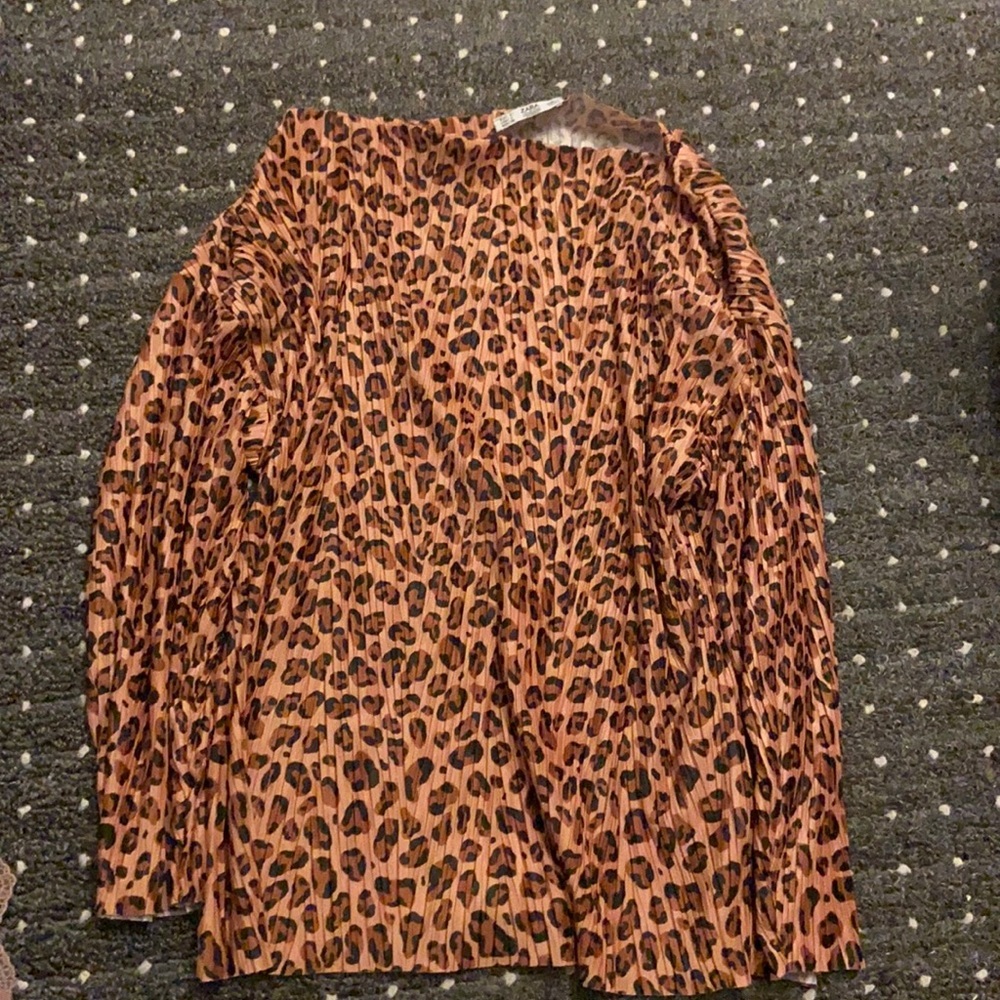 Zara animal print top